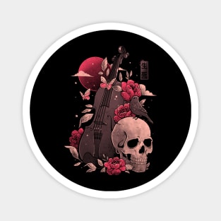 Death and Music - Cello Skull Evil Gift Magnet